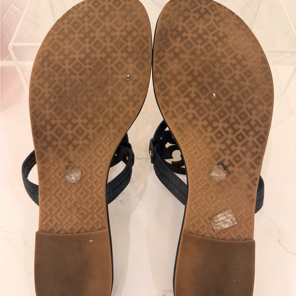 Tory Burch Miller Sandals - Navy Blue Sparkle - Picture 3 of 5